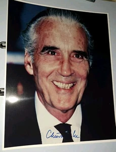 Christopher Lee Signed (lord of the rings/Dracula) autograph Pre print - Picture 1 of 1