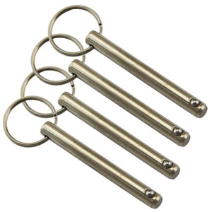 4Pcs Stainless Steel Diameter 6mm Quick Release Ball Pin with Sprung Ball End - Picture 1 of 17