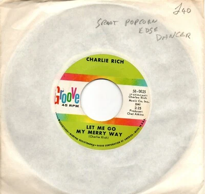 Charlie Rich:Let me go my merry way/Big boss man:US Groove:1963 - Image 1 of 2