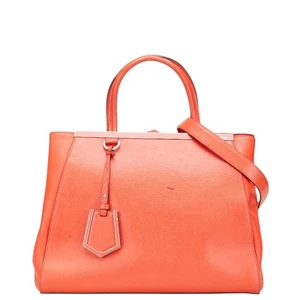 FENDI 2Way 2Jours Leder Handtasche Schultertasche rot Damen gebraucht - Bild 1 von 10