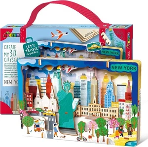 3D Holzpuzzle - New York 3D Stadtbild für Kinder Erwachsene Gebäude, 5,9" x 3,9" - Bild 1 von 7