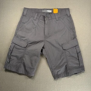 Pantaloncini Carhartt Uomo Taglia 33 Grigio Ripstop Relaxed Fit Tasche Cargo BS3543-M Nuovi con etichette - Foto 1 di 11