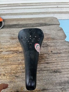 Black Viscount Aero BMX Seat Old School  Bike Saddle ODI  - Picture 1 of 5