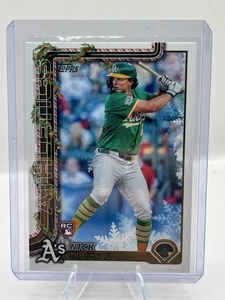 2025 Topps Holiday - Nick Kurtz #252 (RC) Oakland Athletics - Bild 1 von 2