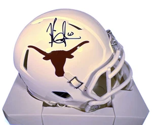 Vince Young Signed Texas Longhorns Speed Mini Helmet Beckett - Picture 1 of 8