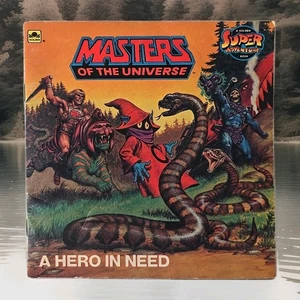 VTG 1986 MOTU Masters Of The Universe A Hero I Need Golden Super Adventure Book - Picture 1 of 16