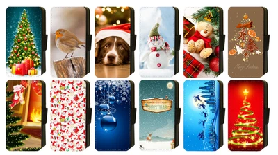 Christmas Reindeer Snowman for Google Pixel Printed Flip/Wallet Phone Case - Image 1 of 4