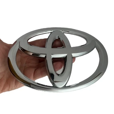 Logotipo cromado emblema parrilla Toyota para 03-06 Tundra 05-07 Sequoia insignia delantera Foto 1 de 4