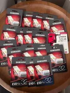 23x 32GB SAMSUNG Class 10 SDHC SDXC Memory Cards Job Lot Genuine Kingston - Picture 1 of 2