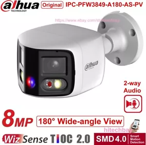 Dahua 4K 8MP 180° Panoramic TiOC2.0 SMD4.0 PoE IP Camera IPC-PFW3849S-A180-AS-PV - Picture 1 of 10