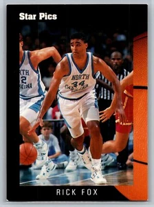 1991 Star Pics #69 Rick Fox North Carolina Teer Heels KOSTENLOSER VERSAND - Bild 1 von 2