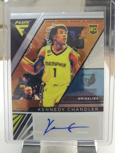 2022-23 Panini Flux Basketball Flux Rookie Signatures. Kennedy Chandler RC Auto
