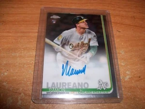 2019 MLB Topps Chrome Baseball Ramon Laureano Rookie Auto Card Oakland Athletics - Picture 1 of 2
