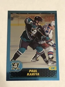 2001-02 Topps Chrome Paul Kariya Card #28 Mint HOF Anaheim Mighty Ducks - Picture 1 of 2