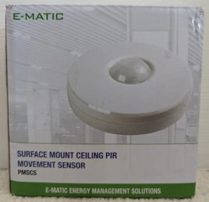 Sensor de movimiento E-Matic PIR superficie de montaje en techo PMSCS - Nuevo - Imagen 1 de 7