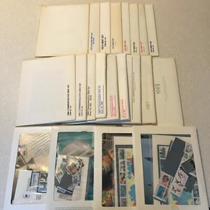 1972-1992 Twenty-one Complete USPS Mint Sets 16 with Original Sealed Stamp packs - Picture 1 of 11
