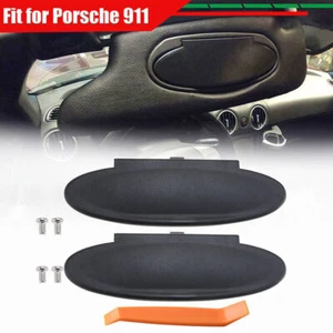 Sun Visor Vanity Mirror Cover 2X Fits Porsche 911/996/997 Boxster Cayman 986/987 - Picture 1 of 9
