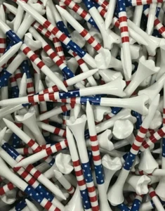 PRIDE Sports USA American Flag Stars & Stripes Golf Tees 3 1/4 New!! - Picture 1 of 2