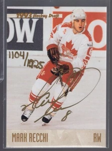 1993 Classic Autographs #AU10 Mark Recchi 1104/1725 - Picture 1 of 2