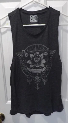 🌺 NINTENDO LOTUS FLOWER LOGO SLEEVELESS TANK TOP SHIRT SIZE XS - Image 1 of 2