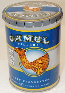 Vintage Camel Keg Cigarette Tin, a Tobacco Advertisement 40 Count Pop Top Tin - Picture 1 of 9