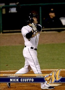 2017 Montgomery Biscuits Grandstand #6 Nick Ciuffo Mount Pleasant South Carolina