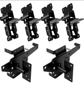 Stainless Steel Self Closing Gate Hinge and Latch Hardware Kit, Heavy Duty Ad... - Picture 1 of 7