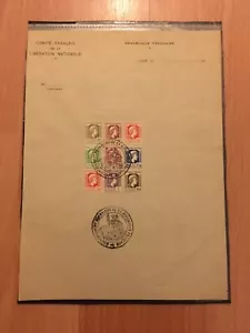 SELTENE BRIEFMARKE KOLONIE ALGERIEN 209 217 UNGEZÄHNT Marianne Algier BEFREIUNG 1944 - Bild 1 von 7