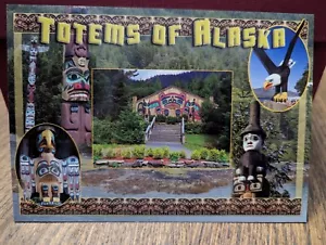 Postcard: Totems of Alaska - Tingit, Haida, and Tsimshian Indian Artistry - Picture 1 of 2