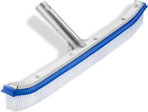 Aluminium Pool Brush Head - 17.3 In, Wall & Tile Brush, Nylon Bristles - Picture 1 of 9