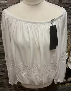 Guess Romantische Carmen Bluse WeißGr. M Neuwertig - Bild 1 von 8