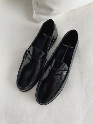 Authentic YSL Le Loafer Leather Penny Loafer Womens Size 40 New with Box - Image 1 of 4