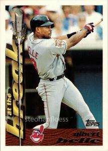1995 Topps At The Break #4 Albert Belle Cleveland Indians - Foto 1 di 1