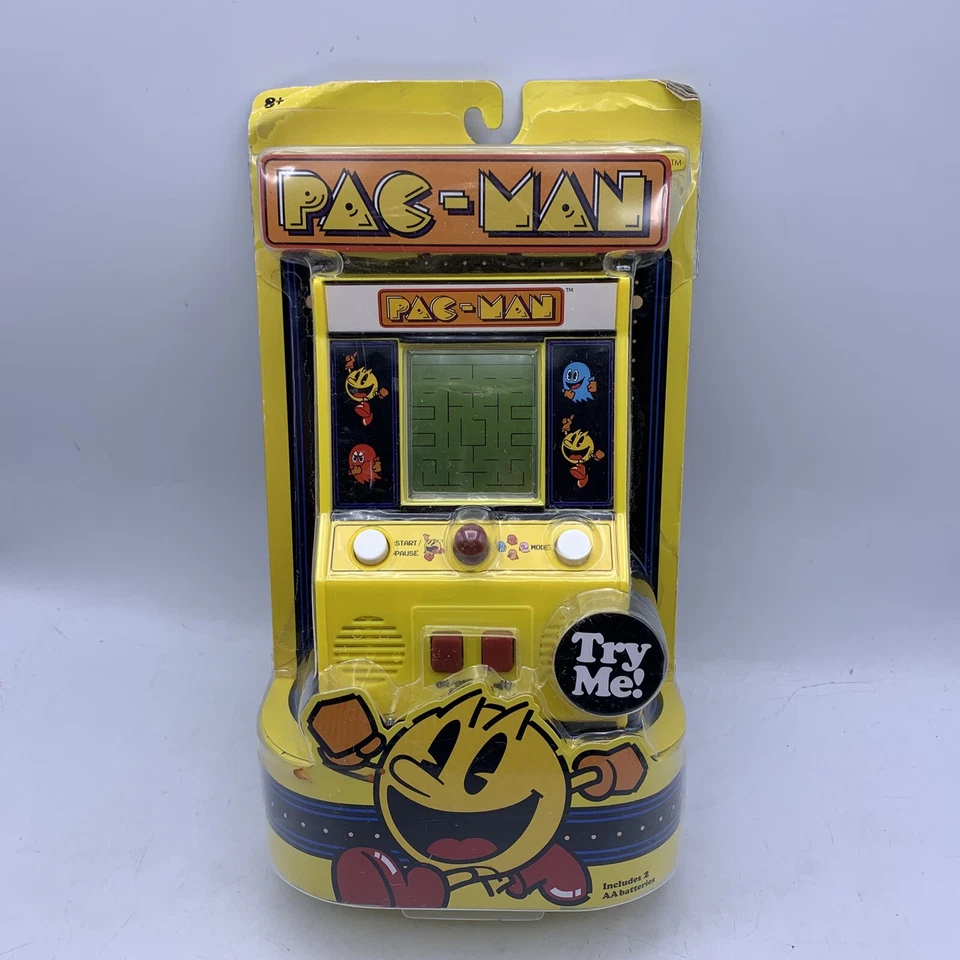Pac-Man Handheld Mini Arcade Game. Bandai Namco Basic Fun Item #09521. Tested