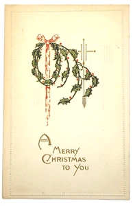 Postal Vintage 1912 Navidad FELIZ NAVIDAD PARA TI - Imagen 1 de 4