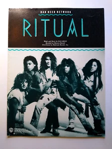 Ritual Dan Reed Network Noten 1988 Pop Funk Rockmusik Song Faltblatt - Bild 1 von 3