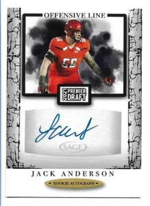 Sage Premier Draft 2021 Jack Anderson Texas Tech autógrafo A172 radiocontrol - Imagen 1 de 2