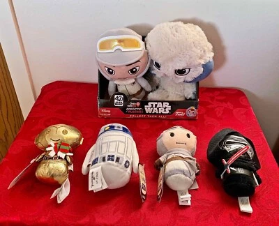 Star Wars 40th Anniversary Galactic Plushies  Hoth Luke & Wampa + 4 Hallmark New - Image 1 of 3