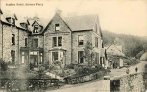 GEDRUCKTE POSTKARTE DES STATION HOTELS, STROME FERRY, ROSS-SHIRE, SCHOTTLAND - Bild 1 von 2