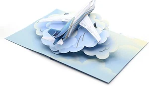 Tarjeta emergente de avión 3D - perfecta para viajes, luna de miel, regalo para todas las ocasiones - Imagen 1 de 6