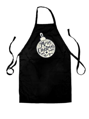 Merry Natale Pallina Di - Unisex Bambini Grembiule - Festivo Divertente Love - Immagine 1 di 2