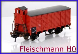 Fleischmann 1484 Ged. Vagón de mercancías casa de frenos DB 114 339 G10 chasis metal fundido - Imagen 1 de 5
