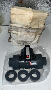 IPEX 253852 1" TKD 3 WAY TU BALL VALVE PVC EPDM S/T T-PORT XIRTEC-140 - Picture 1 of 1