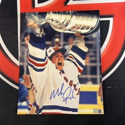 Mike Richter Signed AUTO New York Rangers 8x10 Photo Autographed Steiner - Image 1 of 3