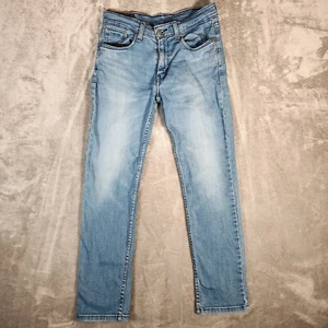 Jeans Levi's 514 para hombre 30X29 (etiqueta 30X30) ajustados rectos azules usados - Imagen 1 de 22