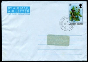 ISLAS CAIMÁN: (13379) FLORES/CANCELACIÓN/CARTA AÉREA - Imagen 1 de 2
