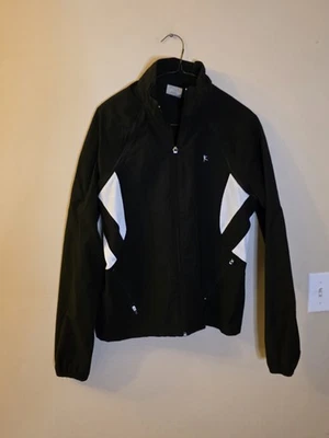Chaqueta Atlética Danskin Talla Mediana 8/10 en Blanco y Negro Usada en Excelente Condición Foto 1 de 4