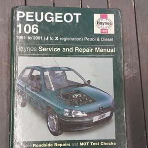Peugeot 106 Petrol & Diesel (91 - 01) Haynes Repair Manual - Picture 1 of 3