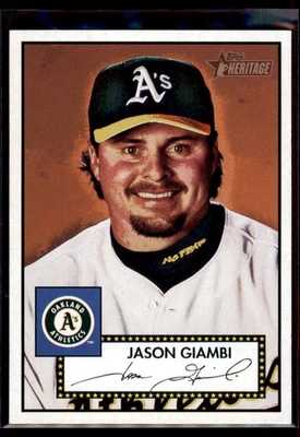2001 Topps Heritage Jason Giambi #77b Oakland Athletics - Image 1 of 2