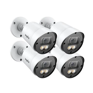 Full Color Night Vision Security Camera, 4pcs 1080P TVI Wired CCTV Surveillan... - Picture 1 of 8